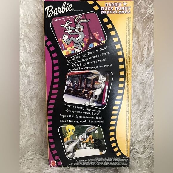 2003 Barbie Loves Bugs Bunny" Special Edition Looney Tunes Warner NIB - Picture 6 of 8